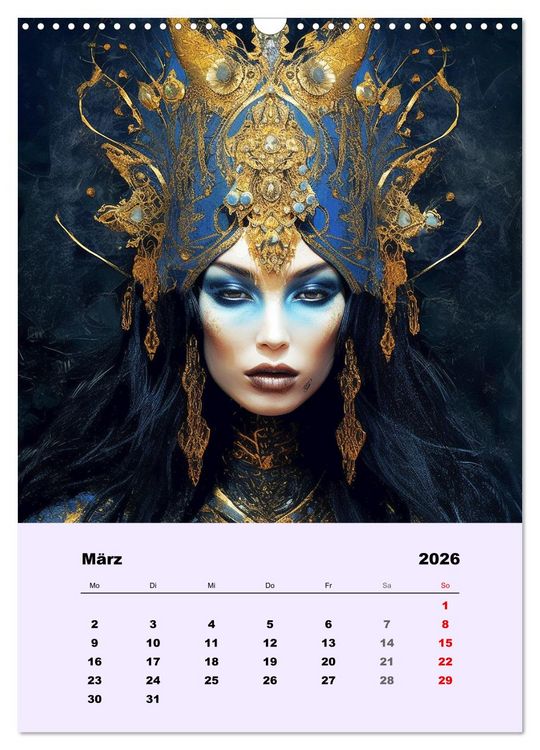 Produktbild: Magische Reise zu mystischen Wesen. Keltische Fantasie-Gestalten (Wandkalender 2026 DIN A3 hoch), CALVENDO Monatskalender