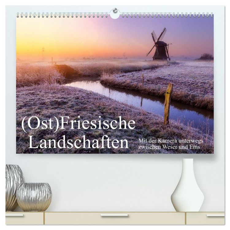 Produktbild: (Ost)Friesische Landschaften (hochwertiger Premium Wandkalender 2026 DIN A2 quer), Kunstdruck in Hochglanz