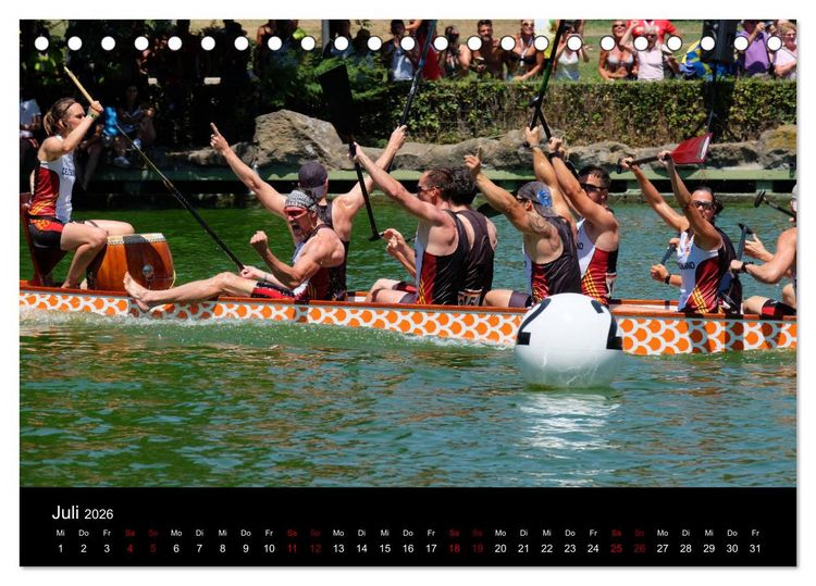 Produktbild: Drachenboot - MissionRome (Tischkalender 2026 DIN A5 quer), CALVENDO Monatskalender