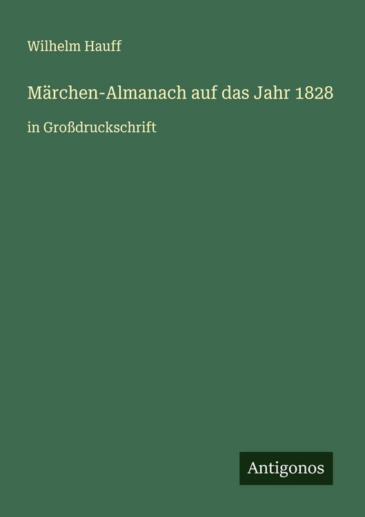 Produktbild: M&auml;rchen-Almanach auf das Jahr 1828