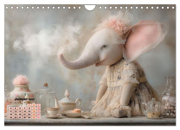 Produktbild: Ein m&auml;rchenhaftes Elefantenleben (Wandkalender 2027 DIN A4 quer), CALVENDO Monatskalender