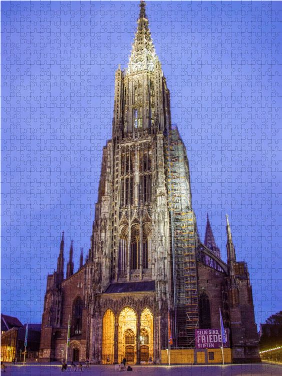 Produktbild: CALVENDO Puzzle Das Ulmer M&uuml;nster | 1000 Teile Lege-Gr&ouml;&szlig;e 64x48cm Foto-Puzzle f&uuml;r gl&uuml;ckliche Stunden