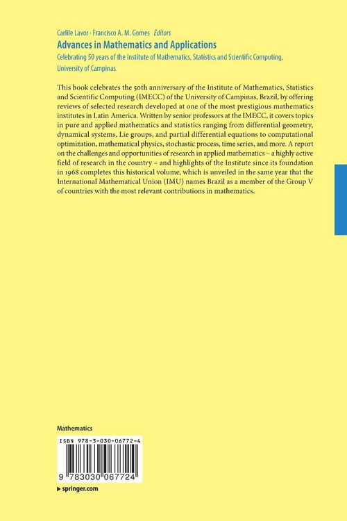 Produktbild: Advances in Mathematics and Applications