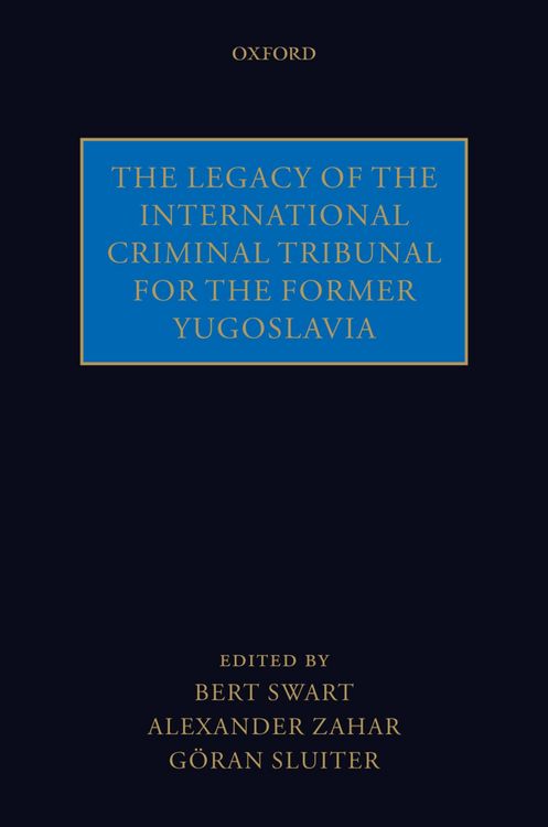 Produktbild: The Legacy of the International Criminal Tribunal for the Former Yugoslavia