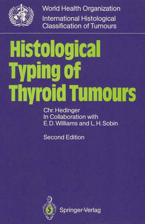 Produktbild: Histological Typing of Thyroid Tumours
