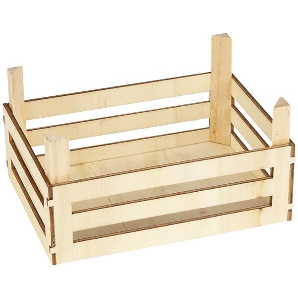 Produktbild: Goki 51600 - Obst- und Gem&uuml;sekiste, Holz, 3er Set, Zubeh&ouml;r f&uuml;r Kinderk&uuml;che/Kaufladen
