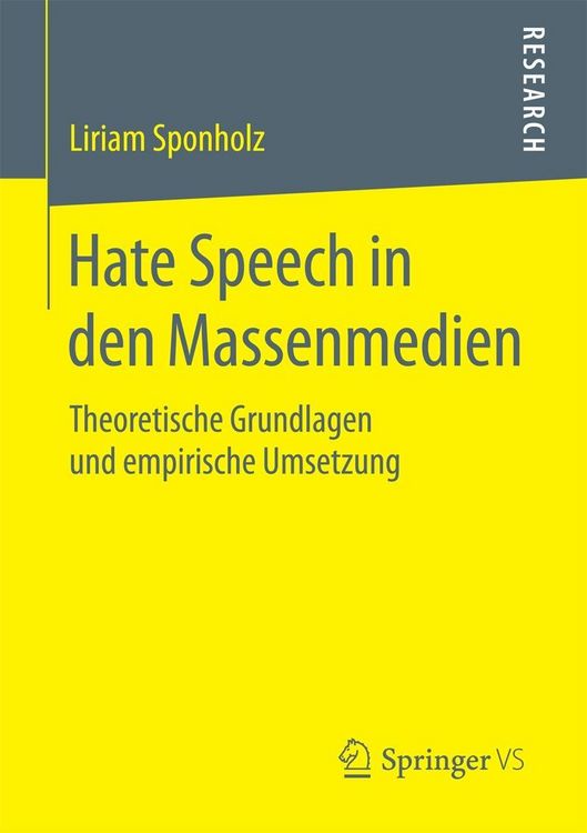 Produktbild: Hate Speech in den Massenmedien