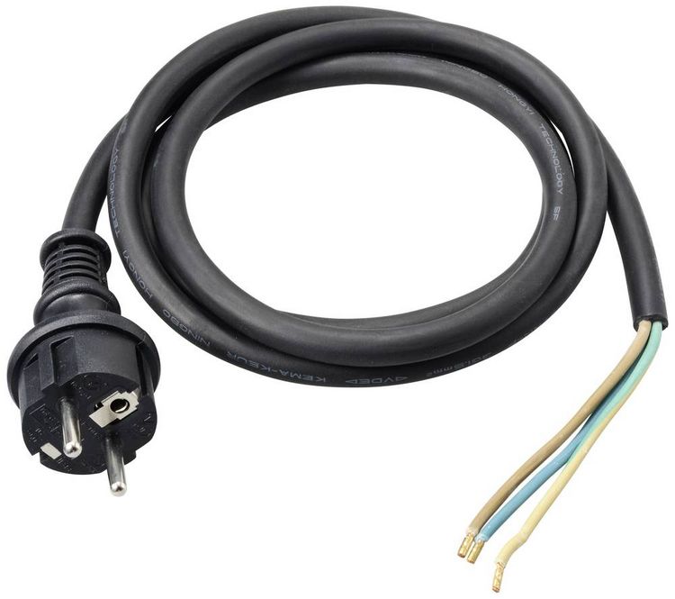 Produktbild: Sygonix SY-6029110 Strom Anschlusskabel Schwarz 1.50m