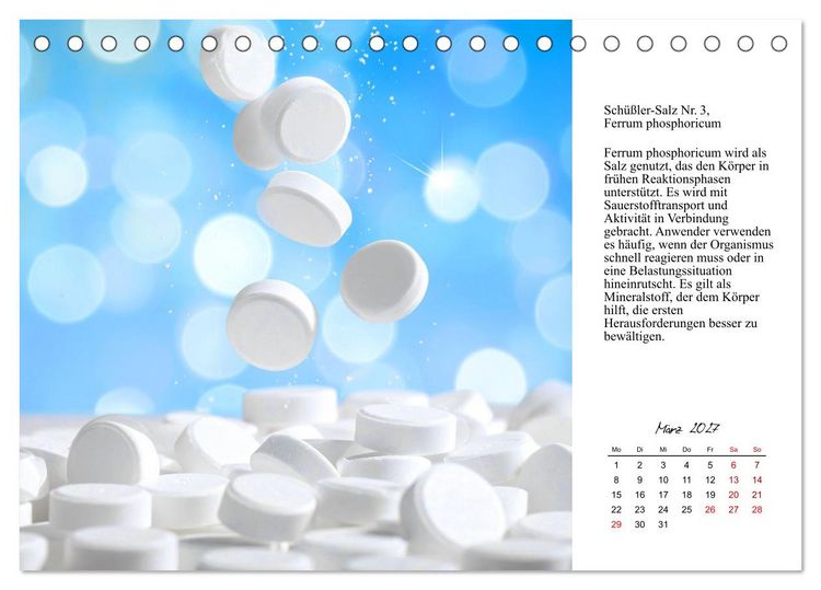 Produktbild: Die Kraft der Mineralbalance (Tischkalender 2027 DIN A5 quer), CALVENDO Monatskalender