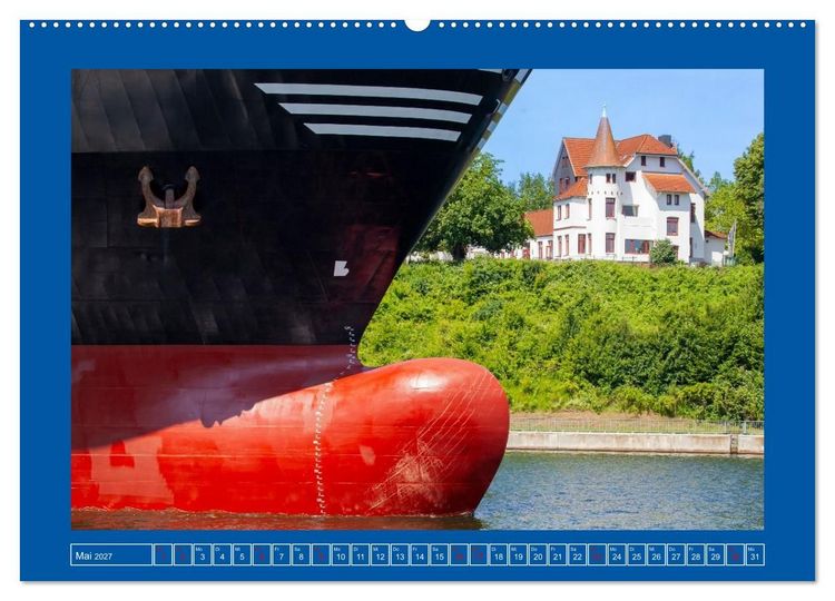 Produktbild: Unterwegs auf dem Nord-Ostsee-Kanal (hochwertiger Premium Wandkalender 2027 DIN A2 quer), Kunstdruck in Hochglanz