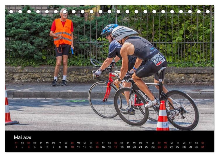 Produktbild: Fascination Triathlon (Tischkalender 2026 DIN A5 quer), CALVENDO Monatskalender