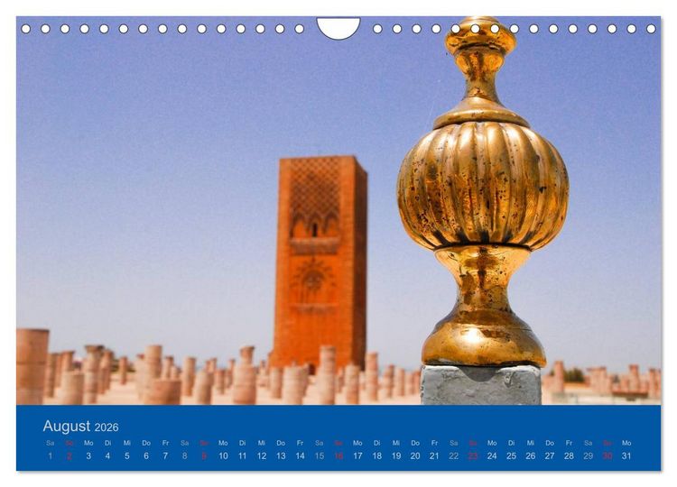 Produktbild: Farben Marokkos (Wandkalender 2026 DIN A4 quer), CALVENDO Monatskalender