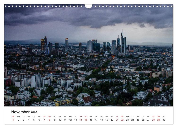 Produktbild: Frankfurt am Main bei Tag und Nacht (Wandkalender 2026 DIN A3 quer), CALVENDO Monatskalender