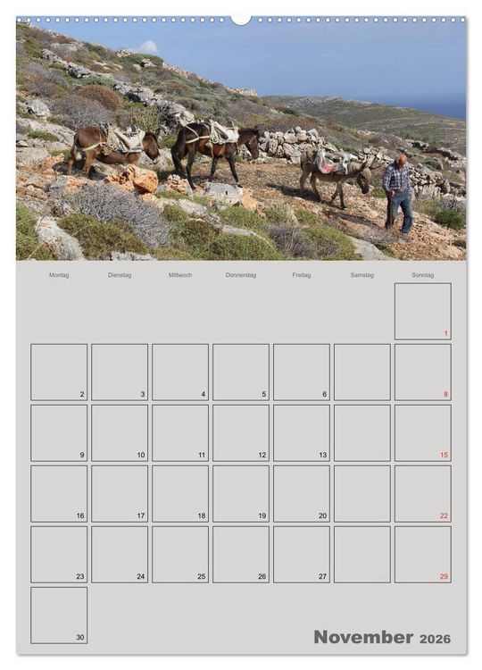 Produktbild: Kykladen, Perlen der &Auml;g&auml;is (Wandkalender 2026 DIN A2 hoch), CALVENDO Monatskalender