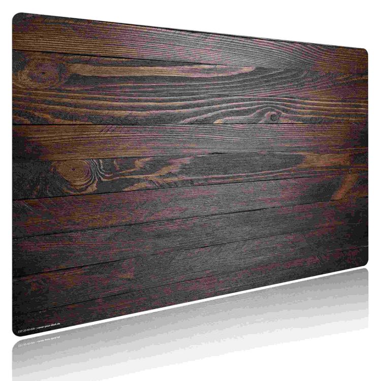 Produktbild: Cover-your-desk Schreibtischunterlage f&uuml;r Kinder und Erwachsene Holzoptik dunkelbraun, aus hochwertigem Vinyl , 60 x 40 cm