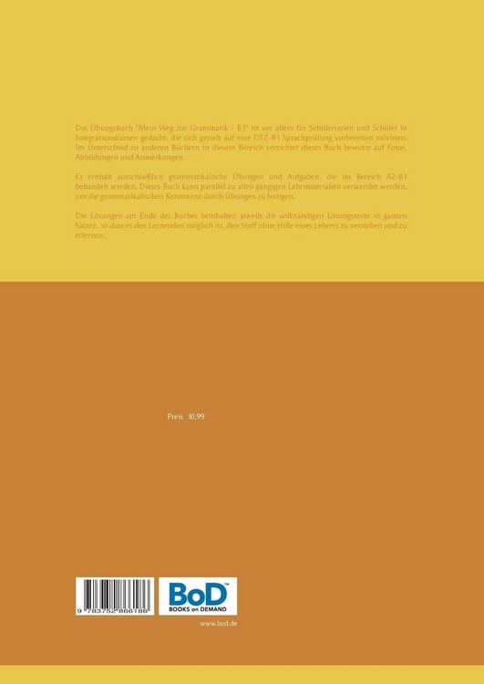 Produktbild: Mein Weg zur Grammatik - B1