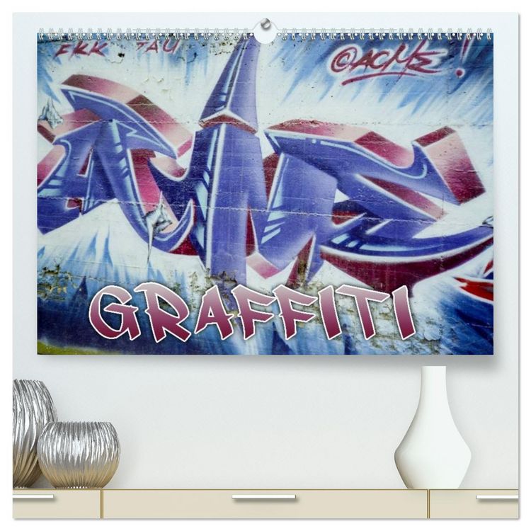 Produktbild: Graffiti - Kunst aus der Dose (hochwertiger Premium Wandkalender 2026 DIN A2 quer), Kunstdruck in Hochglanz