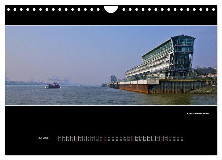 Produktbild: Hamburg Panoramen 2026 (Wandkalender 2026 DIN A4 quer), CALVENDO Monatskalender