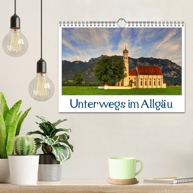 Produktbild: Unterwegs im Allg&auml;u (Wandkalender 2026 DIN A4 quer), CALVENDO Monatskalender