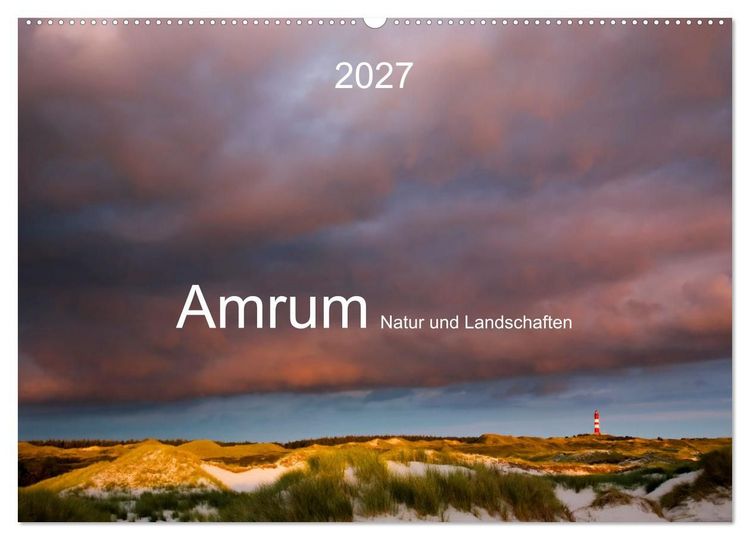 Produktbild: Amrum. Natur und Landschaften (Wandkalender 2027 DIN A2 quer), CALVENDO Monatskalender