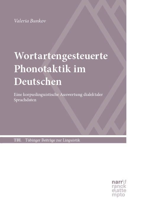 Produktbild: Wortartengesteuerte Phonotaktik im Deutschen
