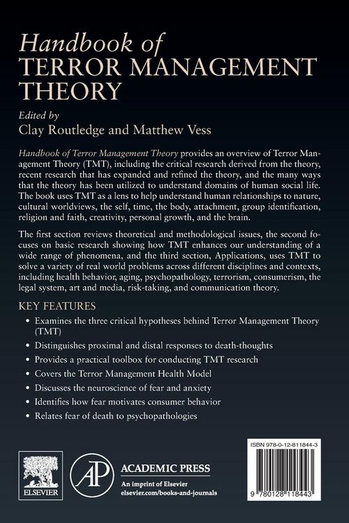 Produktbild: Handbook of Terror Management Theory