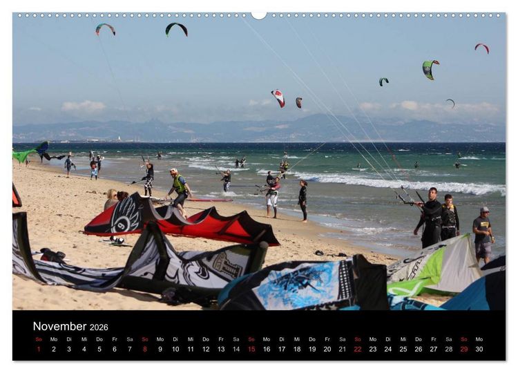 Produktbild: Tarifa - Andalusien (hochwertiger Premium Wandkalender 2026 DIN A2 quer), Kunstdruck in Hochglanz