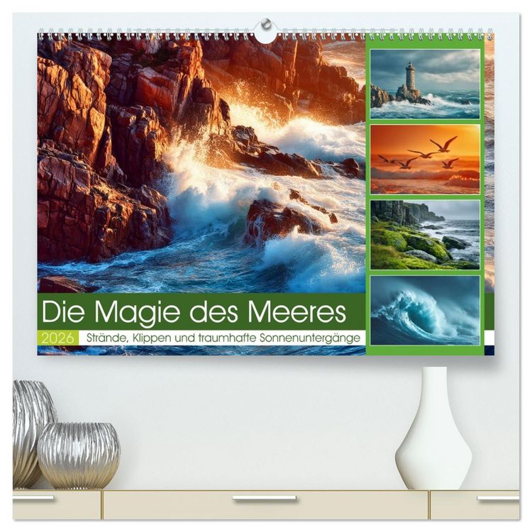 Produktbild: Die Magie des Meeres (hochwertiger Premium Wandkalender 2026 DIN A2 quer), Kunstdruck in Hochglanz
