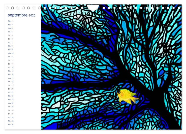 Produktbild: LES VITRAUX (Calendrier mural 2026 DIN A4 vertical), CALVENDO calendrier mensuel