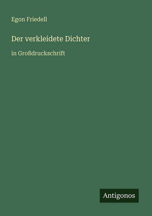 Produktbild: Der verkleidete Dichter
