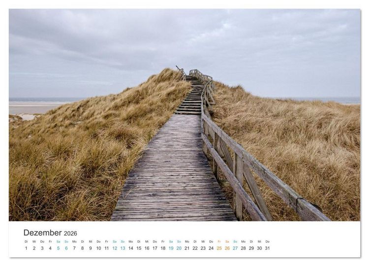 Produktbild: Amrum: Natur und Freiheit (hochwertiger Premium Wandkalender 2026 DIN A2 quer), Kunstdruck in Hochglanz