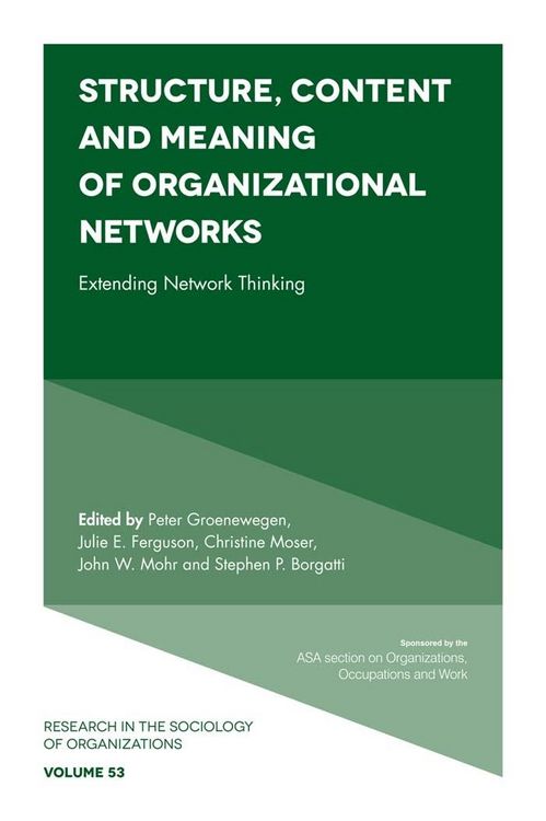 Produktbild: Structure, Content and Meaning of Organizational Networks