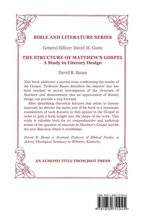 Produktbild: Structure of Matthew's Gospel