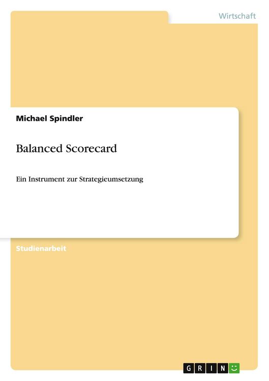 Produktbild: Balanced Scorecard