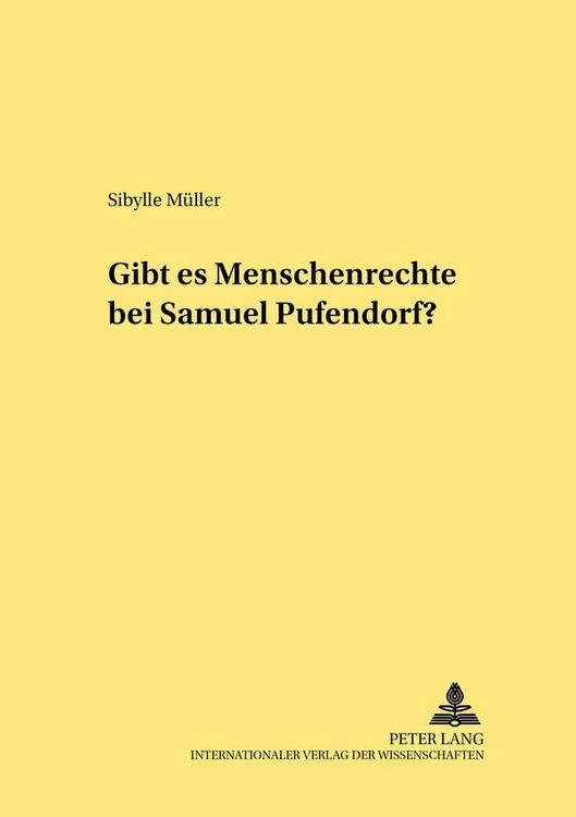 Produktbild: Gibt es Menschenrechte bei Samuel Pufendorf?
