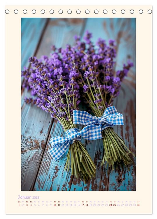 Produktbild: Lavendel (Tischkalender 2026 DIN A5 hoch), CALVENDO Monatskalender