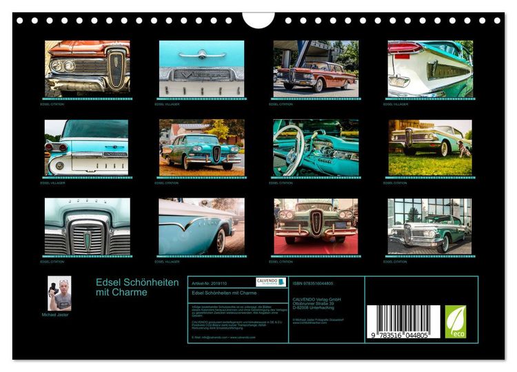 Produktbild: Edsel Sch&ouml;nheiten mit Charme (Wandkalender 2026 DIN A4 quer), CALVENDO Monatskalender
