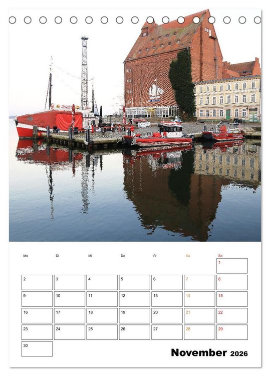Produktbild: Bezauberndes Stralsund (Tischkalender 2026 DIN A5 hoch), CALVENDO Monatskalender