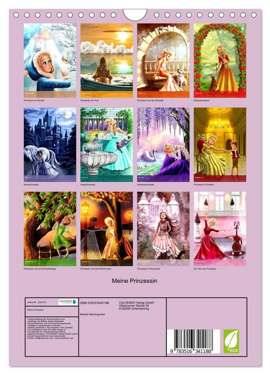 Produktbild: Meine Prinzessin (Wandkalender 2026 DIN A4 hoch), CALVENDO Monatskalender