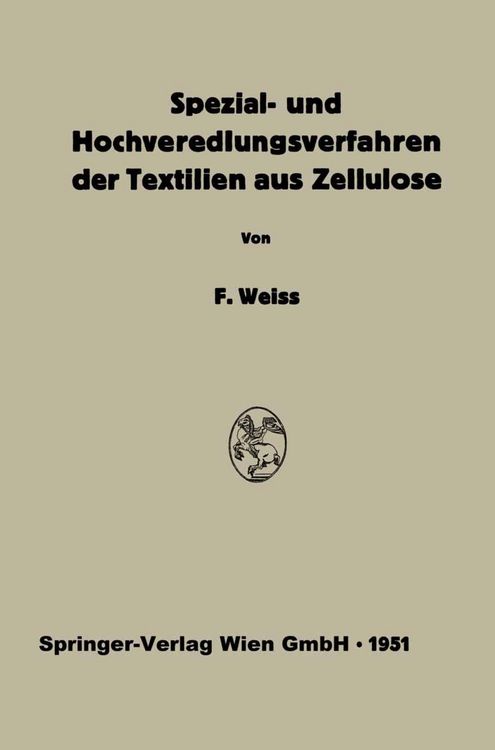 Produktbild: Spezial- und Hochveredlungsverfahren der Textilien aus Zellulose
