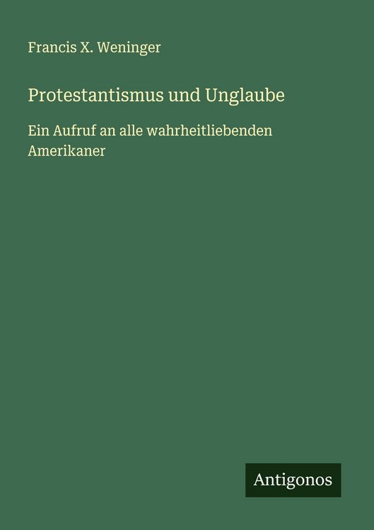 Produktbild: Protestantismus und Unglaube
