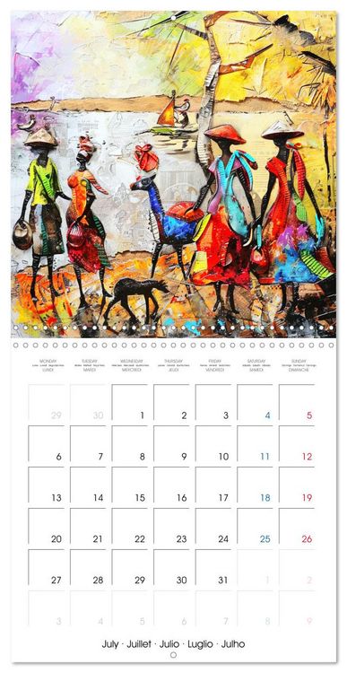 Produktbild: Colorful Raw Art (Wall Calendar 2026 12 &times; 12 Inch) CALVENDO 12 Month Wall Calendar