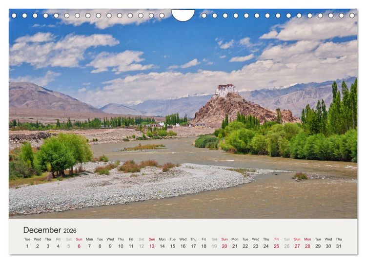 Produktbild: Buddhist Impressions of Ladakh (Wall Calendar 2026 DIN A4 landscape), CALVENDO 12 Month Wall Calendar