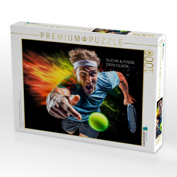 Produktbild: CALVENDO Puzzle Ein Motiv aus dem Kalender Tennis und Motivation | 1000 Teile Lege-Gr&ouml;&szlig;e 64x48cm Foto-Puzzle f&uuml;r gl&uuml;ckliche Stunden