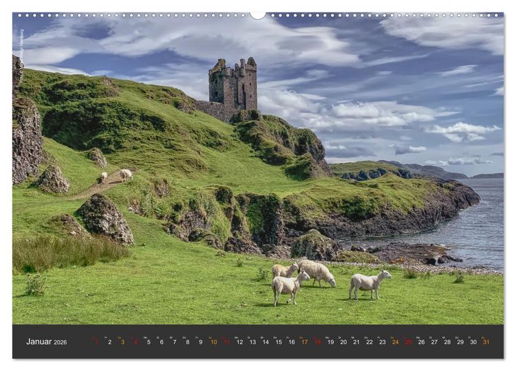 Produktbild: Schottland 2026 Schl&ouml;sser, Burgen und Ruinen (Wandkalender 2026 DIN A2 quer), CALVENDO Monatskalender