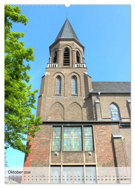 Produktbild: Kirchen in K&ouml;ln - Highlights und Geheimtipps (hochwertiger Premium Wandkalender 2026 DIN A2 hoch), Kunstdruck in Hochglanz