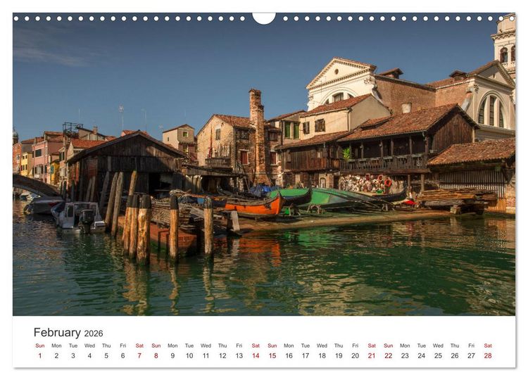 Produktbild: Romantic colors in Venice (Wall Calendar 2026 DIN A3 landscape), CALVENDO 12 Month Wall Calendar