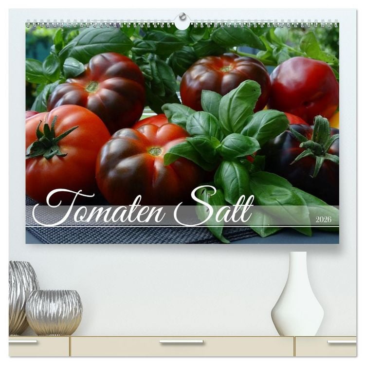 Produktbild: Tomaten Satt (hochwertiger Premium Wandkalender 2026 DIN A2 quer), Kunstdruck in Hochglanz