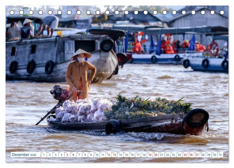 Produktbild: Asien Pur: Vietnam (Tischkalender 2026 DIN A5 quer), CALVENDO Monatskalender