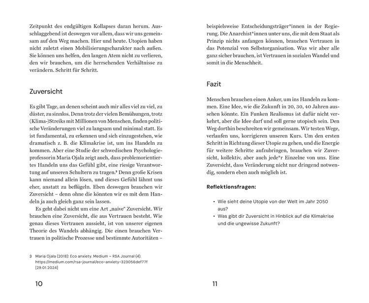 Zuversicht jetzt